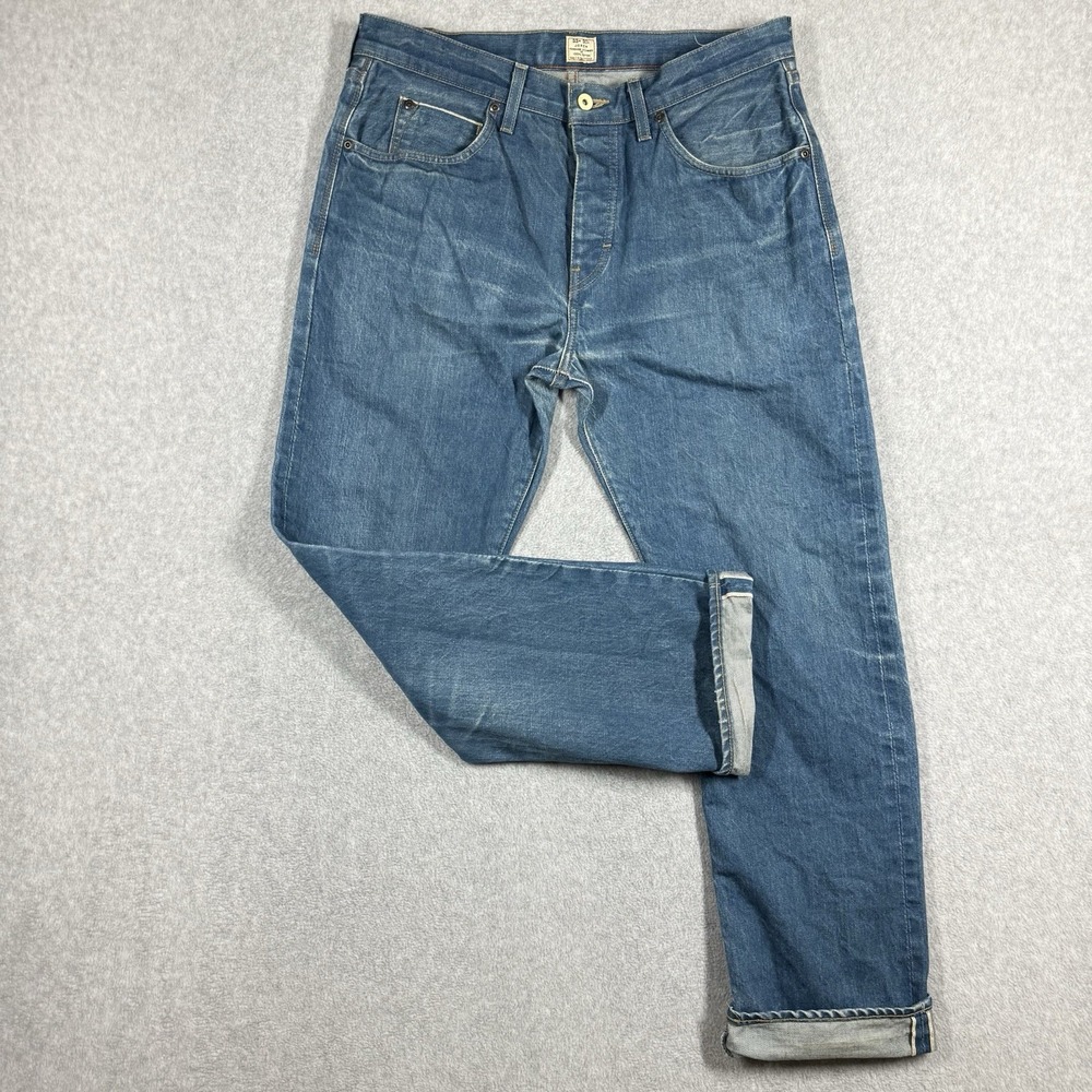 J Crew Vintage Slim Red Line SELVEDGE Jeans Mens 33x30 Handmade Canada EUC